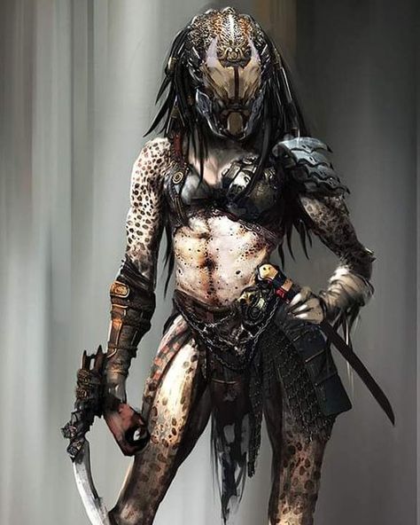 Female Predator Art, Clan Nosferatu, Female Yautja, Female Predator, Ocs Art, Predators Film, Giger Alien, Predator Artwork, Predator Alien Art