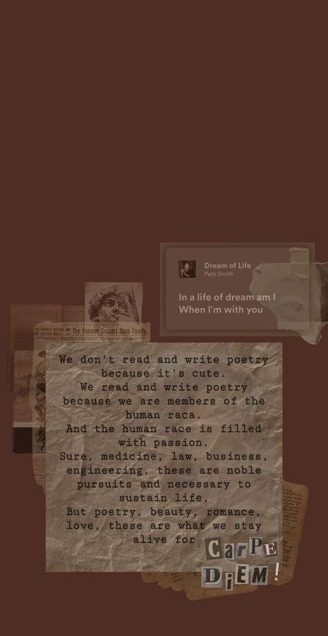 We Dont Read And Write Poetry Because Its Cute Wallpaper, Dark Academia Asthetic Wallpers, Poet Wallpaper Aesthetic, Payal Aesthetic, Carpe Diem Wallpaper Aesthetic, Dead Poets Society Aesthetic Wallpaper, Poet Wallpaper, Carpe Diem Wallpaper, Dead Poets Society Wallpaper