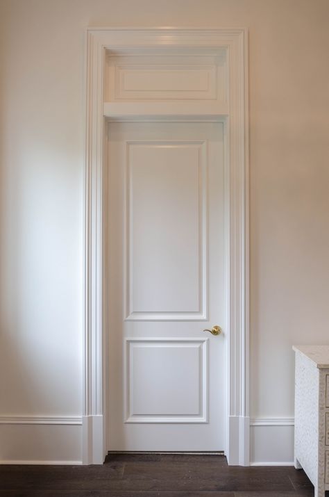 MDF 2 panel door with raised moulding  I prefer solid wood door, but like the style of this. 2 Panel Wood Interior Doors, Four Panel Interior Door, 2 Panel Raised Interior Door, Raised Panel Doors Interior, Doors With Moulding, Raised Panel Interior Doors, Elegant Interior Doors, Solid Wood Interior Doors Modern, Interior Solid Wood Doors