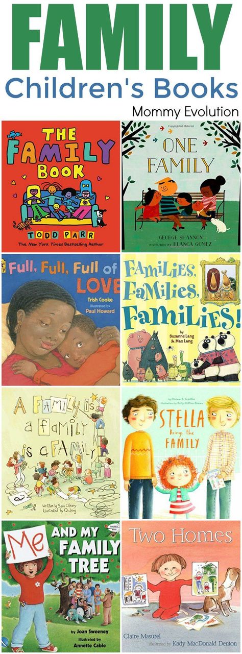 Childrens Books about Family - Diverse families and books for kids | Mommy Evolution Preschool Books About Family, Books About Family Preschool, Family Books For Preschool, Books About Family, Different Types Of Families, Preschool Family Theme, Family Diversity, Easy Chapter Books, Preschool Family