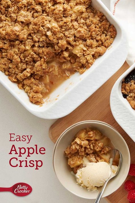 Betty Crocker Apple Crisp, Apple Crisp With Oats, Apple Crisp No Oats, Apple Crisp Without Oats, Apple Crisp Pie, Best Apple Crisp Recipe, Apple Crisp Cheesecake, Caramel Apple Crisp, Best Apple Crisp