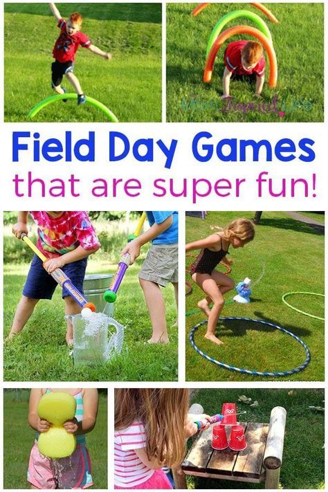 Kids Outdoor Party Games, Activities For Kids Outdoor, Sports Day Games, Field Day Activities, Olympic Games For Kids, Outdoor Water Games, Field Day Games, Summer Camp Games, Outdoor Party Games