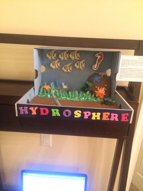 6th grade hydrosphere project 5th Grade Science, Earth's Spheres Project, Earth Spheres Project, Hydrosphere Project, Biosphere Project, Earth's Spheres, Science Projects For Kids, World Geography, Grade 5