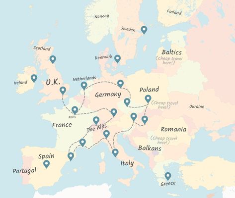 Where To Go Backpacking: Key Routes Around the World (With Maps) • Indie Traveller Backpack Europe Route, Backpacking Aesthetic, Backpacking Panama, Backpacking Routes, Backpack Through Europe, Vietnam Backpacking, Backpacking India, Backpacking South America, Australia Backpacking