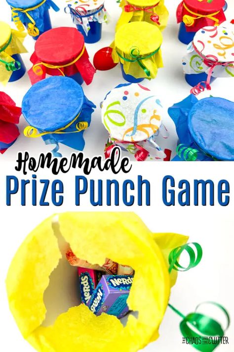 Punch Party Game, Punch Out Game, Punch Game, How To Make Punch, Outside Games For Kids, Rainbow Punch, Sensory Play Recipes, Kids Prizes, Kids Punch