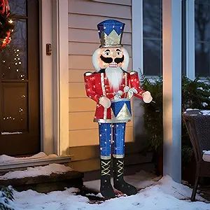 Holiday Yard Decorations, Nutcracker Christmas Decorations, Wind Blowing, Pre Lit Christmas Tree, Christmas Light Displays, Christmas Yard Decorations, Christmas Inflatables, Outdoor Holidays, Outdoor Holiday Decor