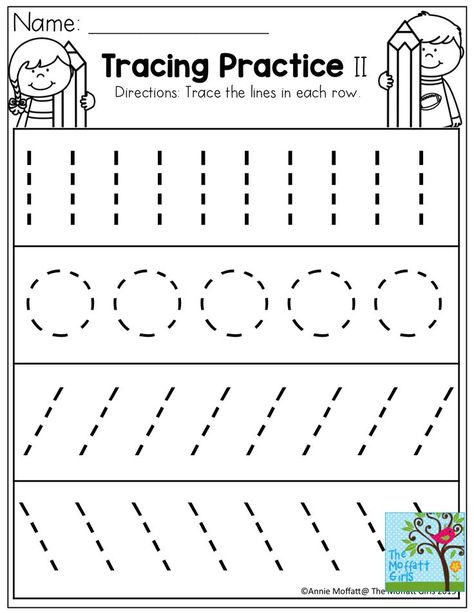 Tracing Practice!  TONS of printable for Pre-K, Kindergarten, 1st Grade, 2nd Grade and 3rd Grade! Tracing Preschool, Kertas Kerja Prasekolah, Line Tracing Worksheets, Tracing Lines, Alphabet Kindergarten, Preschool Tracing, Pre Writing Activities, Tracing Worksheets Preschool, Free Preschool Worksheets