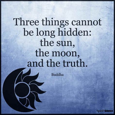 Three things cannot be long hidden. The Sun, The Moon And The Truth. Truth Tattoo, Caps Ideas, When You Like Someone, Teen Wolf Scenes, Grad Caps, Spirit Science, Quotes About Everything, Positive Living, Buddha Quotes