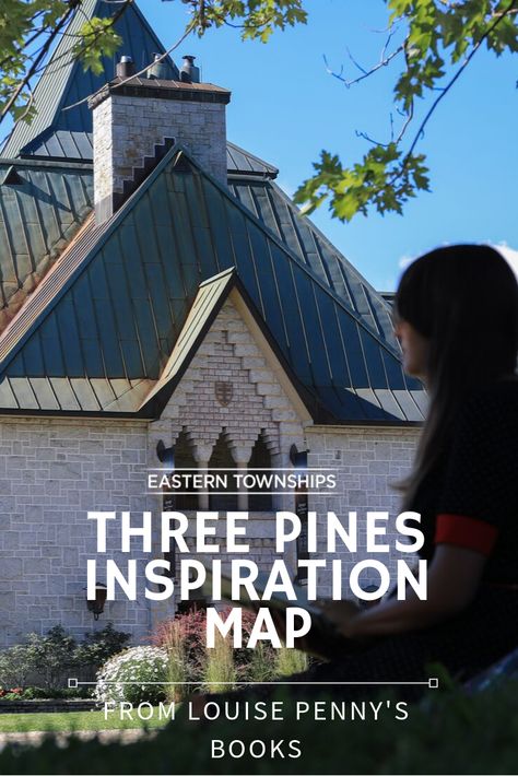 Louise Penny’s wildly popular books are set in Three Pines, a fictional village inspired by real locations in the Eastern Townships. Explore key spots with our “Three Pines Inspiration Map” or, for the die-hard fan, book a tour with Three Pines Tours.   #LouisePenny #Gamache #Threepines #Estrie #easterntownships #abbey #abbaye #books #Knowlton #LacBrome #Québec #Canada Three Pines Map, Louise Penny Books, Eastern Townships, Three Pines, Virtual Museum Tours, Louise Penny, Switzerland Vacation, Permanent Vacation, Capitol Reef National Park