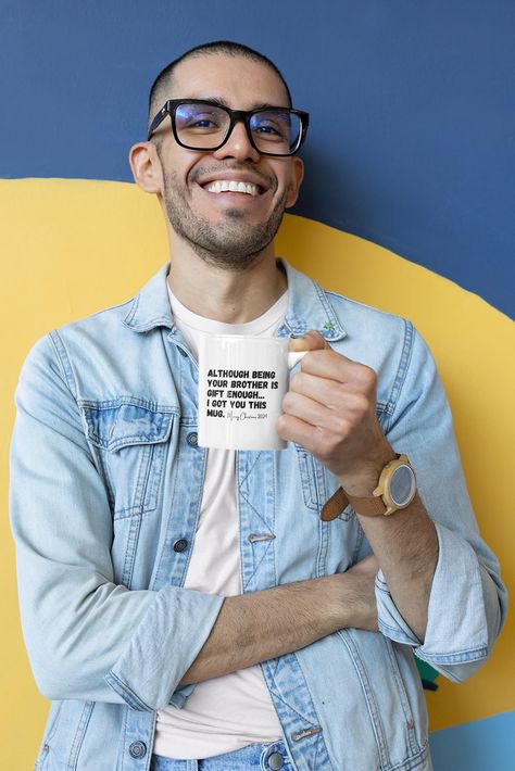 The perfect gift for your annoying sister! There's no better way to say Happy Birthday, Merry Christmas, or Congratulations than with a mug that reminds your sibling of how great you are! Key Features: *High-Quality Ceramic: Made from durable, high-quality ceramic, this mug is designed to withstand daily use and resist chipping. *Perfect Size: With an 11oz capacity, it's just the right size for your favorite hot or cold beverages. *Microwave and Dishwasher Safe: Enjoy the convenience of reheatin Christian Christmas Gift, Then Sings My Soul, Dads Favorite, Rubik's Cube, Mugs For Men, Christmas Gifts For Men, Dad Mug, Religious Gifts, Coffee Addict