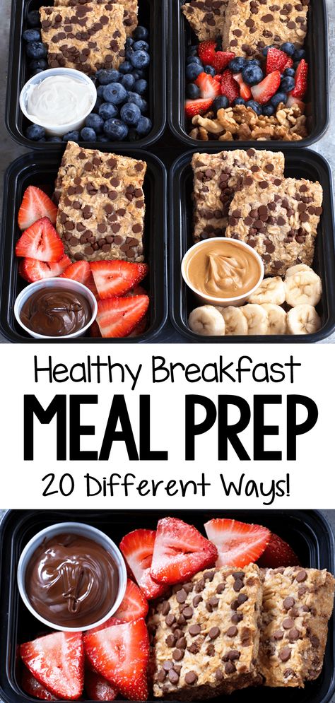 Breakfast Meal Prep Recipes, Super Healthy Breakfast, Healthy Breakfast Meal Prep, Meal Prep Snacks, Breakfast Prep, Healthy Lunch Meal Prep, Meal Prep Recipes, Healthy Breakfast Recipes Easy, Easy Healthy Meal Prep