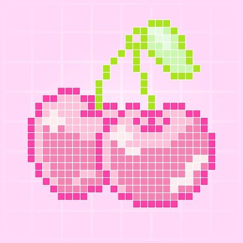Pixel Kawaii, Pixel Art Game, Easy Pixel Art, Pixel Drawing, Pixel Art Templates, Diy Perler Bead Crafts, Perler Crafts, Pixel Crochet, Pixel Art Grid