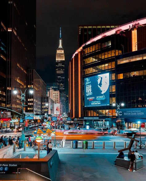 NYCgo on Instagram: “Midtown Manhattan, starring Madison Square Garden and the Empire State Building. 📷: @ph88rh ⁠ ⁠” Tumblr, Atlantic City Casino, New York Tattoo, Penn Station, New York City Aesthetic, Visit New York City, Empire State Of Mind, 80th Anniversary, Visit New York
