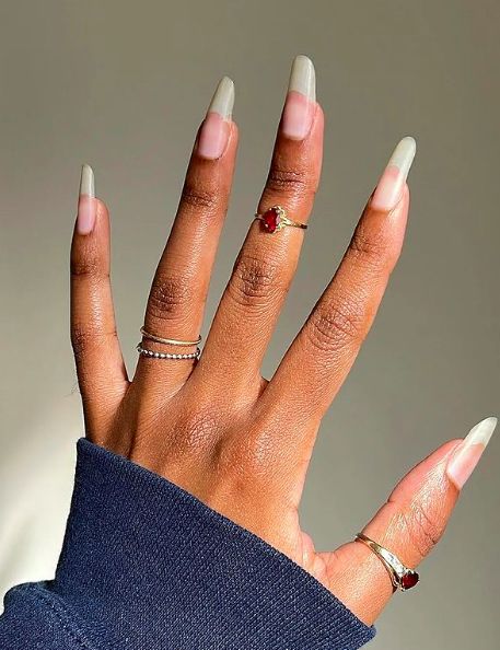 Natural Long Healthy Nails, Super Long Natural Nails, Long Strong Natural Nails, Natural Polish Nails, Healthy Natural Nails Aesthetic, Natural Long Nails Healthy, Long Natural Nails Black Woman, Strong Natural Nails, Long Natural Nails How To Grow