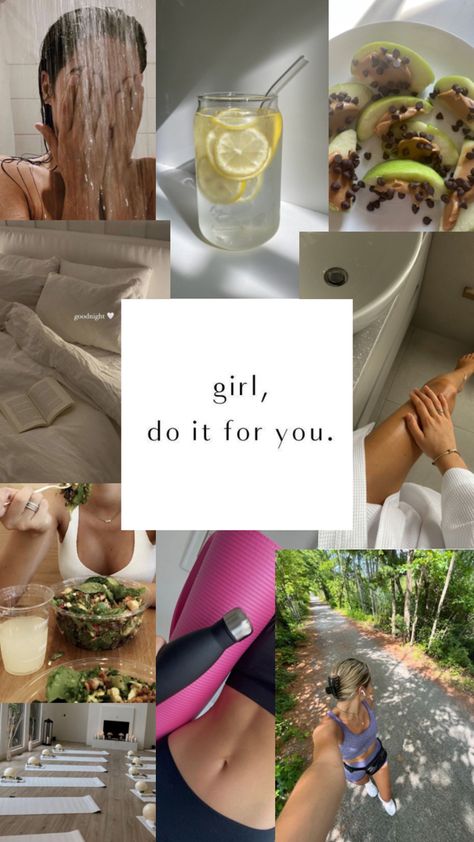 Healthy girl clean girl workout eat clean self care new years goals Daglig Motivation, Pilates Outfits, Pilates Workout Clothes, Vision Board Success, Fitness Motivation Wallpaper, Fitness Vision Board, Pilates Clothes, Vision Board Images, Life Vision Board
