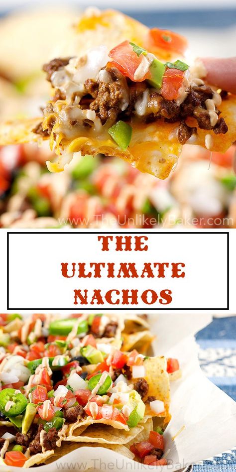 The Ultimate Nachos Tacos Ground Beef, Ultimate Nachos, Nachos Recipe Beef, Nachos Recipe Easy, Loaded Nachos, Chicken Nachos, Nachos Recipe, Reduce Food Waste, Food Pin