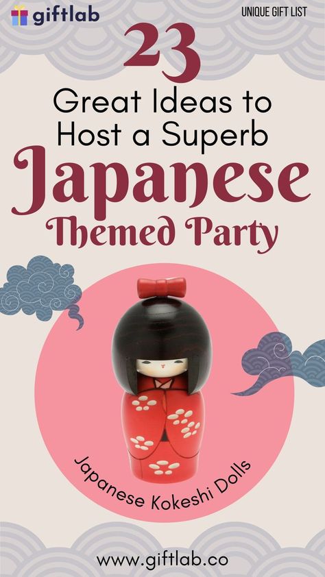 23 Superb Ideas To Host a Great Japanese Themed Party Japanese Themed Party Decorations, Japanese Party Theme Decoration, Samurai Theme Party, Japanese Food For Party, Japanese Party Decorations Ideas, A Night In Tokyo Theme Party, Japanese Party Food Ideas, Japanese Food Party Ideas, Japanese Theme Party Decorations