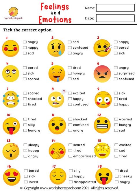 Printable feelings and emotions quiz PDF. Ingles Kids, Quizzes For Kids, Free Quizzes, Picture Quiz, Teaching Emotions, Materi Bahasa Inggris, Test For Kids, English Quiz, Feelings Activities