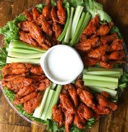 Costco Deli Platters Menu - Yahoo Image Search Results                                                                                                                                                                                 More Essen, Wing Tray Ideas, Costco Party, Chicken Platter, Deli Platters, Bbq Chicken Wings, Meat Platter, Party Trays, Cheese Platter