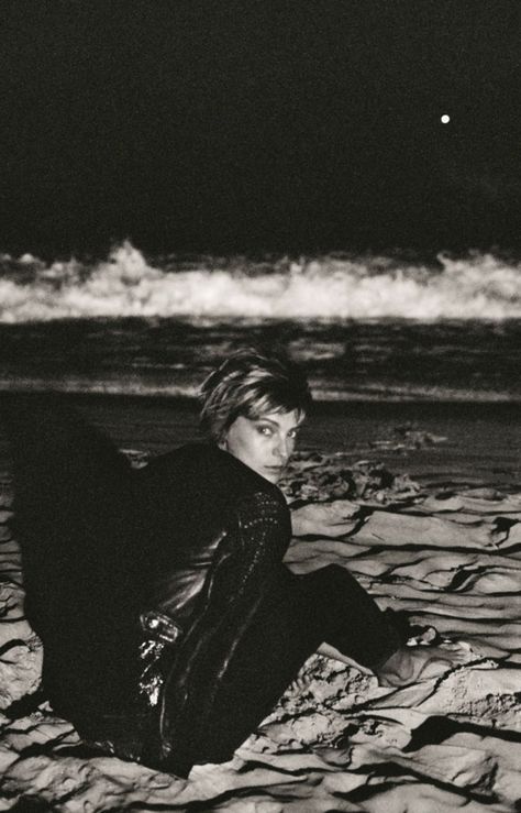 Daria Werbowy by Cass Bird for Maiyet Fall/Winter 2013/2014 Campaign | The Fashionography Beach Fashion Shoot, Beach Fashion Editorial, Cass Bird, Beach Editorial, Daria Werbowy, Night Beach, Ocean At Night, Night Portrait, Winter Beach