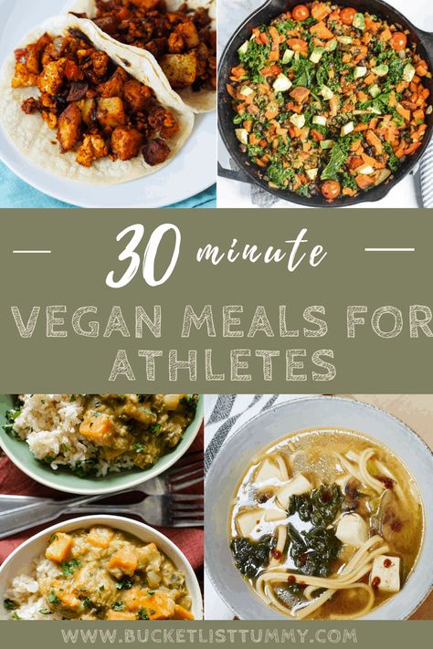 Meals For Runners, Athlete Meals, Vegan Athlete Meal Plan, Diet For Runners, Runners Meal Plan, Athlete Meal Plan, Recipes For Athletes, Vegan Athlete, Athlete Food