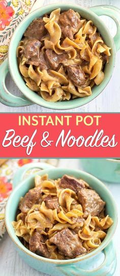 Instant Pot Beef and Noodles is rich, creamy, hearty, and delicious. Tender beef and egg noodles in a beefy, oniony broth. Pressure Cooker Beef and Noodles is easy to make and very tasty! simplyhappyfoodie.com #instantpotrecipes #instantpotbeefnoodles #pressurecookerbeefnoodles #beefandnoodles Instant Pot Beef And Noodles, Noodles Instant Pot, Beef Tips And Noodles, Pressure Cooker Beef, Beef Recipe Instant Pot, Egg Noodle Recipes, Coconut Dessert, Potted Beef, Brownie Desserts