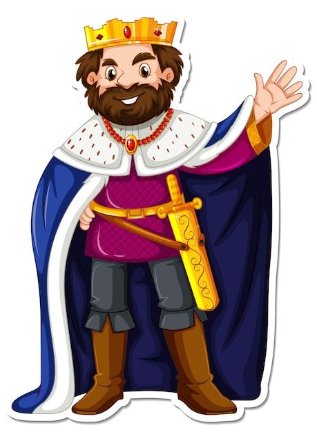 King Drawing Character Design, King Lear Characters, Medieval Prince, King Clipart, Prince Drawing, King Henry V, King Cartoon, King Drawing, King Pic