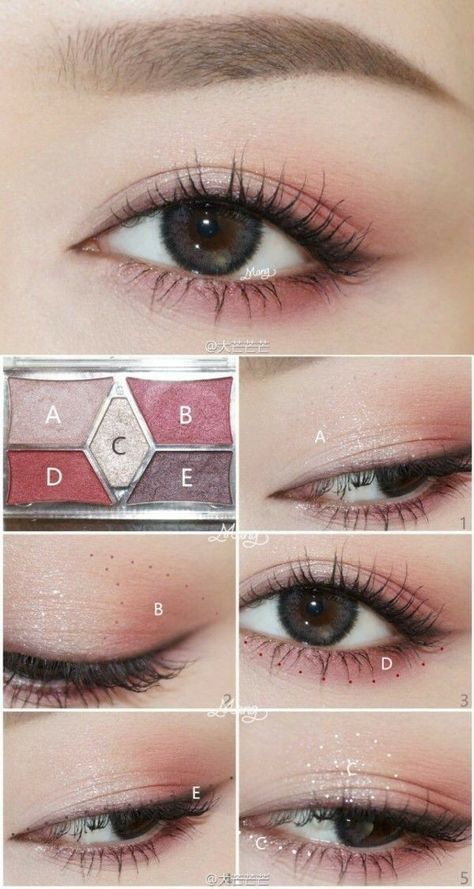 Nerd Makeup, Tutorial Eyeliner, Korean Makeup Tips, Korea Makeup, Makeup Drawing, Korean Makeup Tutorials, Korean Eye Makeup, Asian Eye Makeup, Makeup Hacks