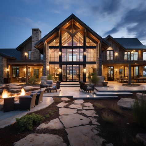 Modern barndominium design idea Modern Wooden Interior, Wedding Dresses Garden, Gardening Beds, Designer Garden, Patio Gardens, House Gardening, Mountain Home Exterior, Modern Barndominium, Wooden Interior