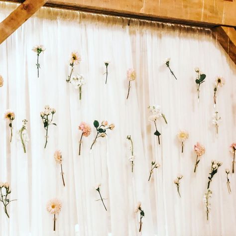 Rose Joy’s Instagram post: “Floating flower backdrop installation last weekend behind the cake table. Loved how this turned out as it wasn’t too overpowering and…” Dream Wedding, Wedding Signs, Floating Flower Backdrop, Mirror Wedding Signs, Floating Flower, Floating Flowers, Flower Backdrop, Cake Table, Floating