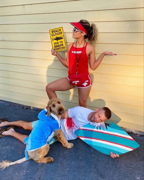 Surfer Dress Up Day At School, Bariloche, Ocean Theme Spirit Week, Shark And Surfer Costume, Beach Day Spirit Day, Surfer Day Spirit Week Outfits, Beach Day Dress Up Ideas For School, Life Gaurd Costume Halloween, Surfer Girl Halloween Costume