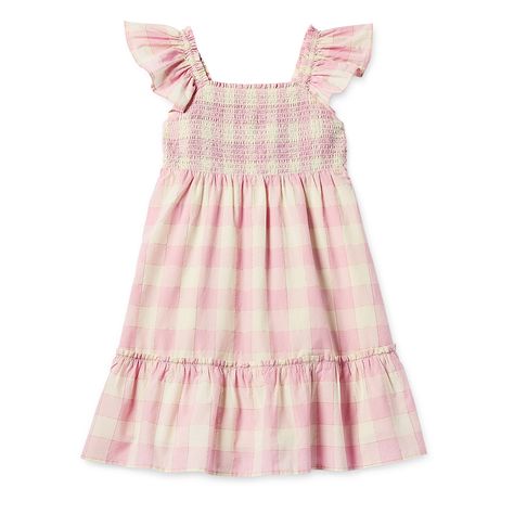 Thereabouts Little & Big Girls Sleeveless A-Line Dress, Color: Pink Gingham - JCPenney Ruffled Dress Pattern, Pink Gingham Dress, Girls Ruffle Dress, Kids Plaid, Matching Mom, Girls Casual Dresses, Gardening Outfit, Checkered Dress, A Line Dresses