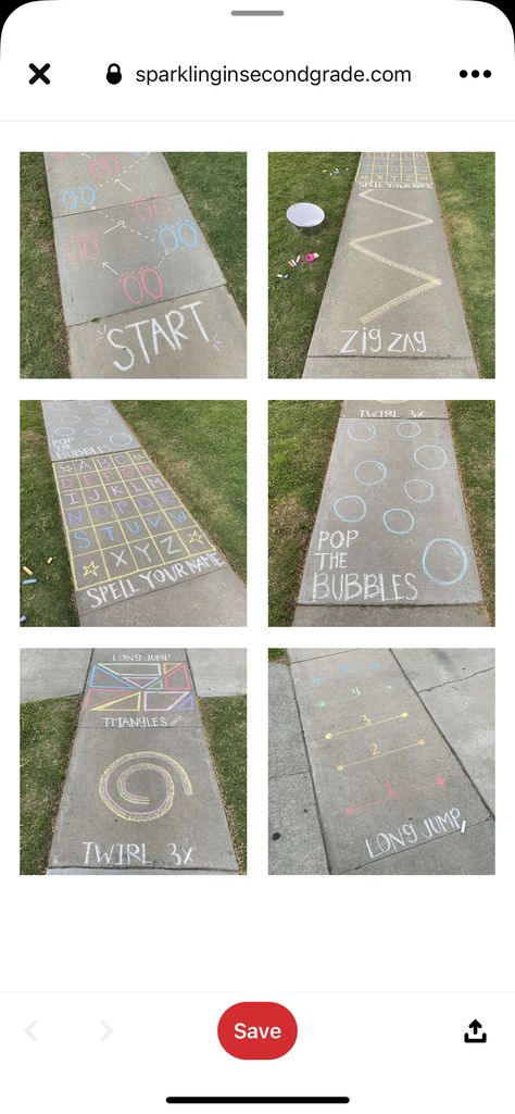 Pavement Chalk Art, Chalk Activities, Fun Chalk Art, Babysitting Activities, Sidewalk Chalk Art, Fun Sleepover Ideas, Fun Summer Activities, Summer Fun List, Chalk Drawings