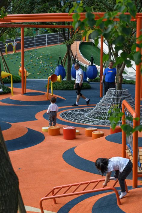 Kids Outdoor Playground, Playgrounds Architecture, Playground Landscaping, Preschool Designs, Kids Backyard Playground, Urban Playground, Playground Areas, Kids Outdoor Play, Urban Kids