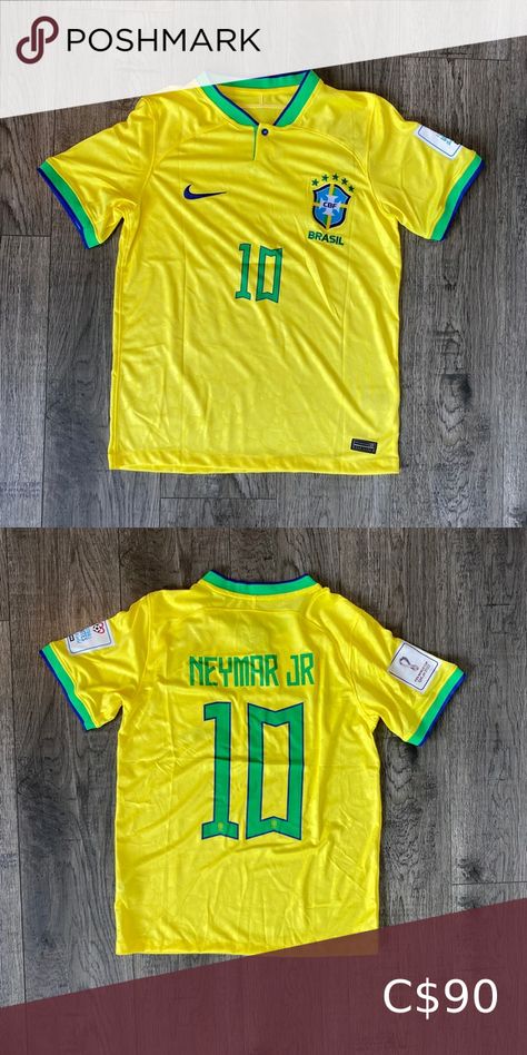 Neymar Jr Brazil FIFA World Cup 10 Jersey Neymar Brazil Jersey, Neymar Jr Shirt, Brazil Jersey Outfit, Brazil Football Jersey, Neymar Shirt, Neymar Jr Jersey, Brazil Football Shirt, Football Shirt Outfit, Neymar Jersey