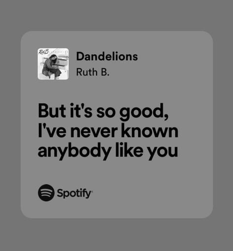 Dandelions Ruth B, Dandelions Lyrics, Dandelion Lyrics, Studio Killers, Ruth B, Relatable Lyrics, My Love Song, Spotify Lyrics, Love Songs Lyrics