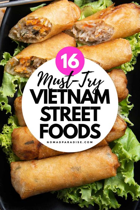 Essen, Meal Prep Asian, Vietnamese Food Traditional, Egg Rolls Recipes, Food Recipes Sushi, Vietnam Street Food, Easy Vietnamese Recipes, Street Food Recipes, Food Europe