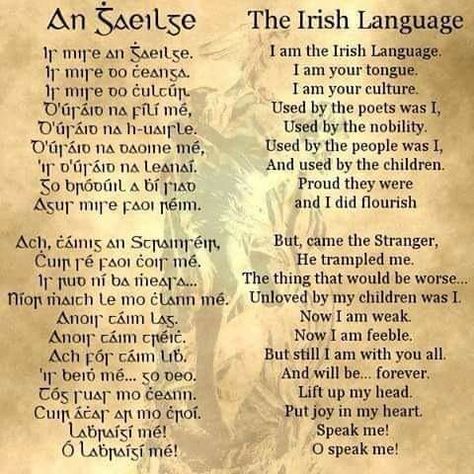 Irish Quotes Gaelic, Celtic Blessings, Gaelic Quotes, Irish Gaelic Language, Gaelic Names, Irish Words, Learning Languages Tips, Irish Names, Irish Gaelic