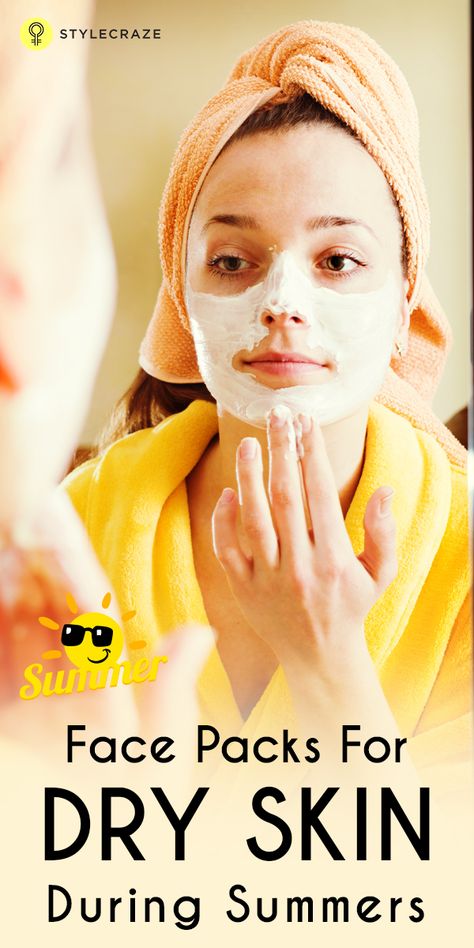 Face Packs For Dry Skin During Summers: Face packs are the best way to spoil your skin! Our expert Neha explores a few homemade face packs for dry skin in summer with the soul ... Homemade Face Pack, Dry Skin Makeup, Face Packs, Mask For Dry Skin, Normal Skin Type, Dry Skin On Face, Dry Skin Remedies, Face Pack, Diy Facial