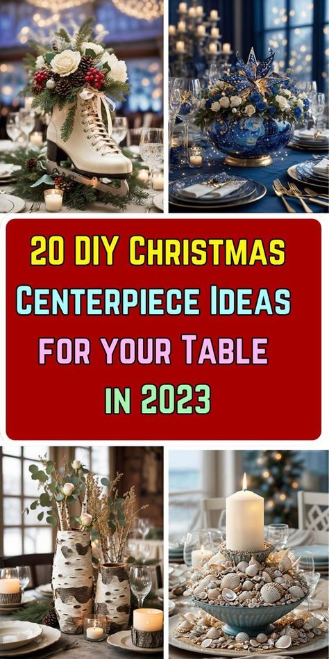 One of the most iconic and cherished elements of holiday decor is the Christmas centerpiece that graces your dining table. While you can always purchase a ready-made centerpiece, there’s something magical about crafting your own. It adds a personal touch to your holiday gatherings and can even be a fun family activity. Plus, it’s budget-friendly! In this article, we’ll explore a variety of DIY Christmas centerpiece ideas that will infuse your home with holiday cheer. Diy Christmas Decor For Table Centerpiece Ideas, Xmas Centerpiece Ideas Diy, Diy Xmas Centerpieces, Christmas Table Centerpieces Ideas Diy, Christmas Centerpieces Diy Table, Xmas Centerpiece Ideas, Christmas Centerpieces For Round Tables, Corporate Christmas Party Centerpieces, Simple Christmas Centerpieces For Table