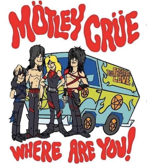 Motley Crue Poster, Arte Heavy Metal, Rock Poster Art, Motley Crüe, Rock N Roll Art, Rock Band Posters, Band Wallpapers, Band Humor, Tommy Lee