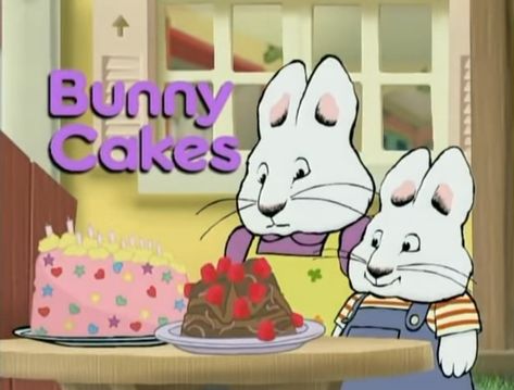 Bunny Cakes | Max & Ruby Wiki | Fandom Fimo, Cakes From Cartoons, Max And Ruby Cake Tattoo, Max And Ruby Aesthetic, Max And Ruby Tattoo, Max And Ruby Cake, Raspberry Fluff, Max Ruby, Ruby Cake