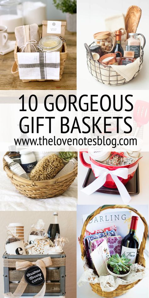 Hi, everyone! I gathered up some of my favorite gift basket ideas & listed them here for you! If you care to see where they came from & what's in each basket, you can click the source link & it will take you to the original post. I hope you... Gift Basket Ideas Christmas, Homemade Gift Baskets, Christmas Gift Basket Ideas, Gift For Mom Christmas, Diy Christmas Gifts For Family, Gift Baskets For Women, Themed Gift Baskets, Diy Gift Baskets, Christmas Gift For Mom