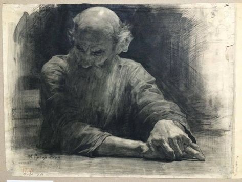 Gurney Journey: Mikhail Ryasnyansky (1926-2003) Pencil Portrait, Academic Drawing, Master Drawing, Charcoal Portraits, Academic Art, Charcoal Art, Portrait Sketches, Anatomy Drawing, Art Academy