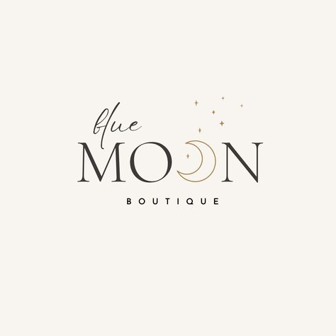 Aesthetic Moon, Moon Logo, Simple Aesthetic, Great Logos, Profile Page, Freelance Graphic Design, Fashion Logo, Over The Moon, Blue Moon