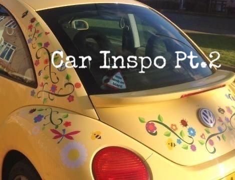 🧸 on TikTok Inside Of Cars Ideas, Painted Car Interior, Car Inside, Hippie Car, Bug Car, Car Deco, Beetle Car, Flower Stickers, Images Esthétiques