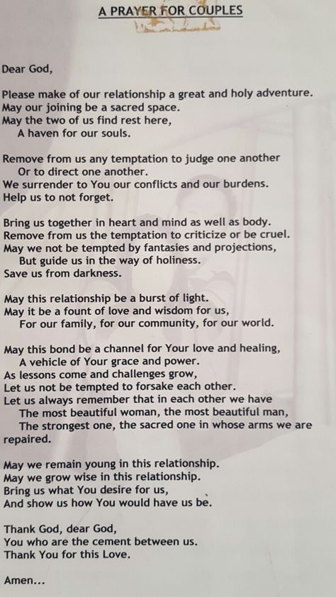 A prayer for couples by Marriane Williamson Prayers For Dating Couples, Pray For Relationship Couple, Night Prayer For Couples, Scripture For Couples, Prayer For Boyfriend Strength, Bible Verse For Couples Relationships, Prayer For Couples Relationships, Bible Verses For Couples Dating, Couples Devotionals Dating