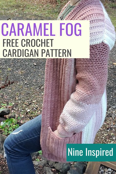 Amigurumi Patterns, Crochet Long Sleeve Cardigan Pattern Free, Crochet Ombre Cardigan, Easy Free Cardigan Crochet Pattern, Crochet Woman Cardigan Free Pattern, Easy Crocheted Cardigan Patterns, Crochet Ribbed Cardigan Pattern Free, Caron Jumbo Ombre Crochet Patterns, Ombre Crochet Cardigan