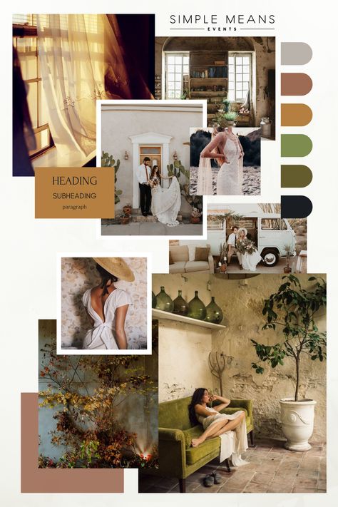 Mood Broad Design, Mood Board For Website, Cactus Mood Board, Desert Mood Board Fashion, Earthy Tone Mood Board, Photographer Mood Board, Earth Tones Mood Board, Organic Aesthetic Fashion, Earth Tone Website Design