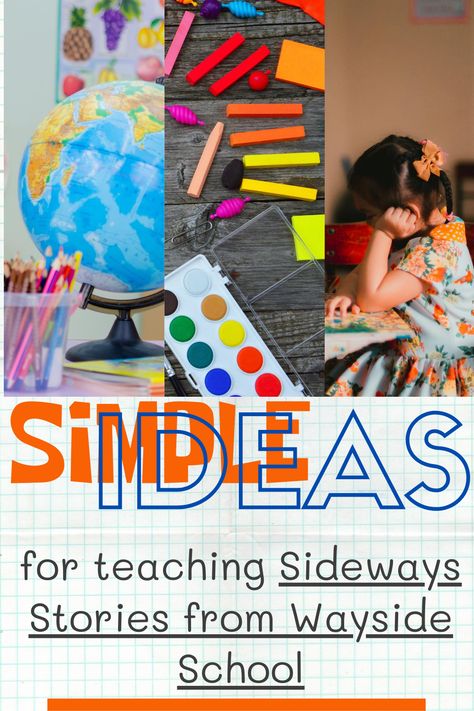 Simple, easy ways to use Sideways Stories from Wayside School in the classroom! Wayside School Activities, Sideways Stories From Wayside School Activities, Sideways Stories From Wayside School, Third Grade Ela, Wayside School, Fun Reading Activities, Hello Teacher, Very Short Stories, Ela Lesson Plans